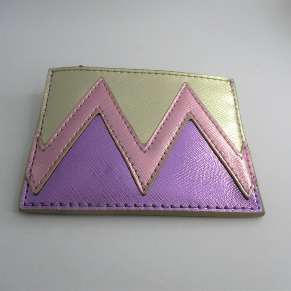 Urban Outfitters Purple & Gold Metallic Card Case NEW - Picture 6 of 9